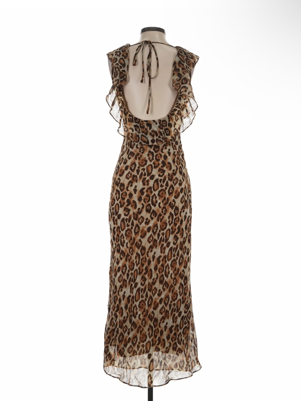 12th Tribe Leopard Print Maxi Dress - Size XS - Picture 5 of 8
